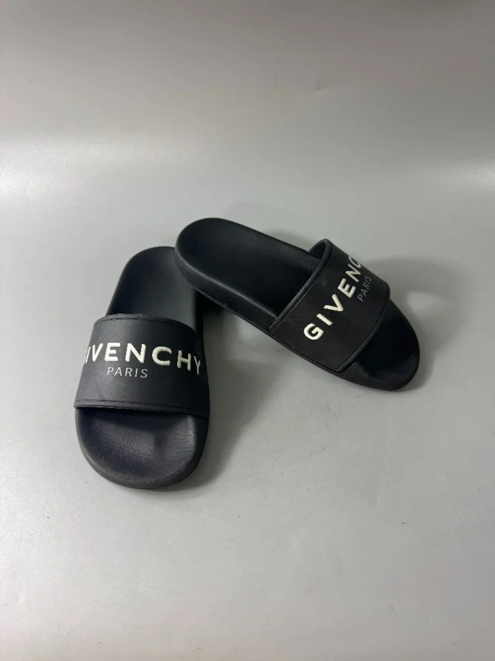 Authentic GIVENCHY Logo-Embossed Rubber Slides, Kid's Size 28 (US 11)